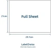 A4 full-sheet printed matte labels suitable for laser and inkjet printers, 50 sheets, 50 labels, self-adhesive full-sheet A4 labels, mailing labels, full-page labels, self-adhesive labels, self-adhesive labels details Picture